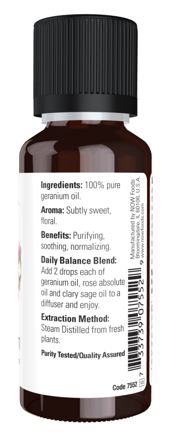 NOW Foods - Ulei esențial de geranium, 30 ml - imagine 2