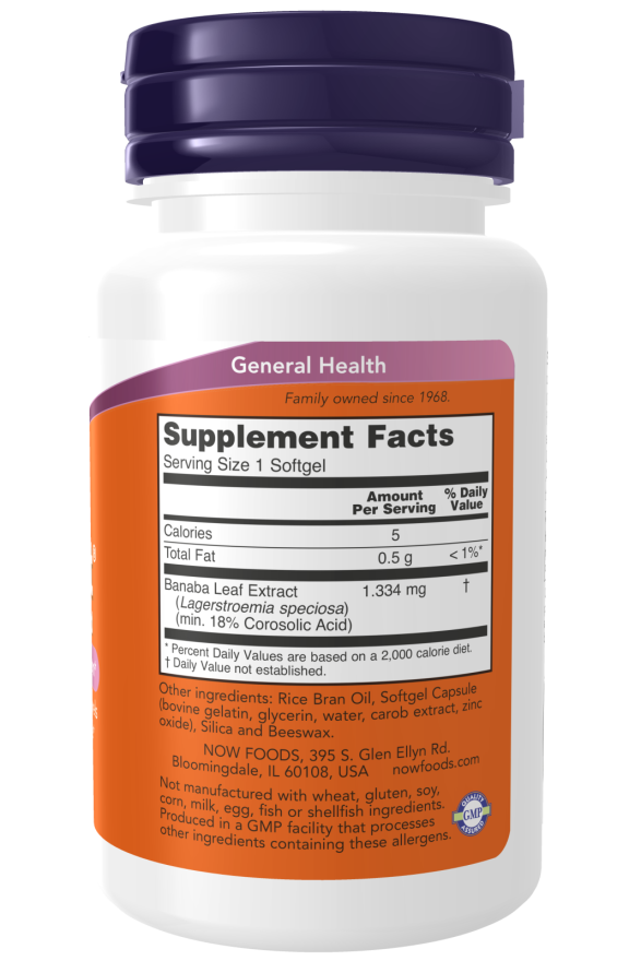 NOW Foods - GlucoFit - 60 capsule moi - Billede 2