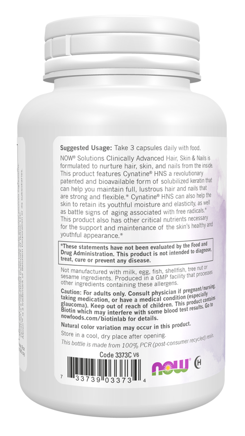 NOW Foods - Păr, Piele & Unghii - 90 capsule - imagine 3