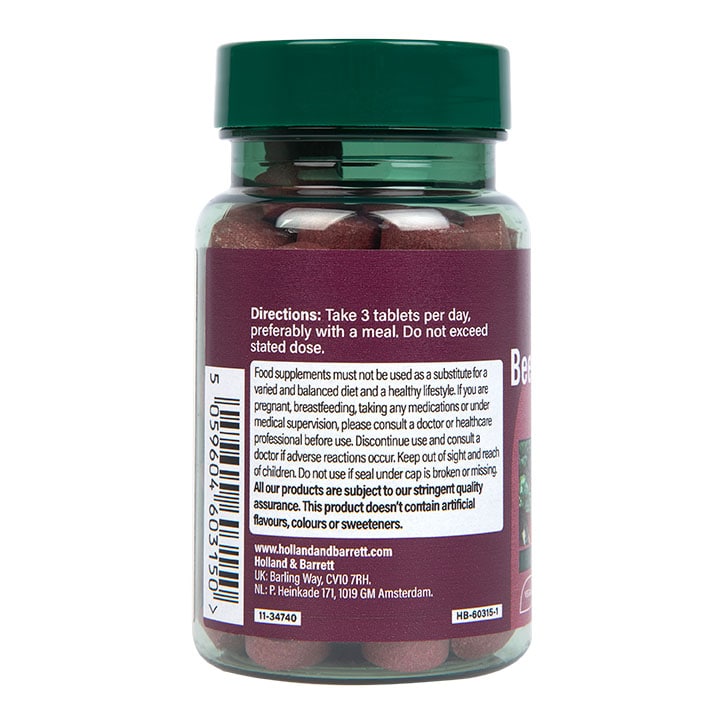 Holland & Barrett - Extract de sfeclă roșie, 945mg - 90 tablete - Billede 2
