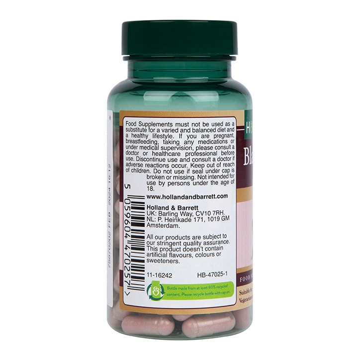 Holland & Barrett - Extract de Cireșe Negre, 1500mg - 120 capsule - imagine 2