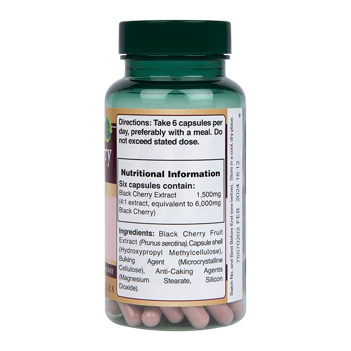 Holland & Barrett - Extract de Cireșe Negre, 1500mg - 120 capsule - imagine 3