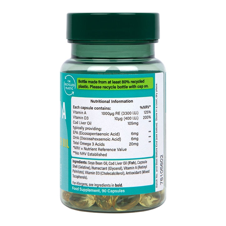Holland & Barrett - Vitamina A, 3300 UI - 90 capsule - Billede 2