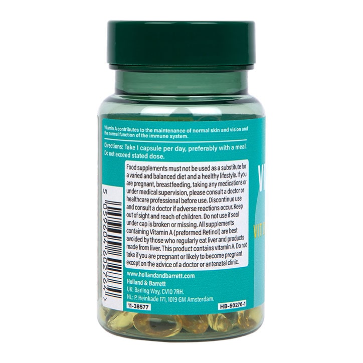 Holland & Barrett - Vitamina A, 3300 UI - 90 capsule - Billede 3