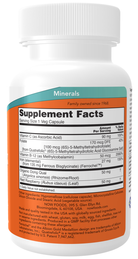 NOW Foods - Capsule cu complex de fier 100 capsule - imagine 2