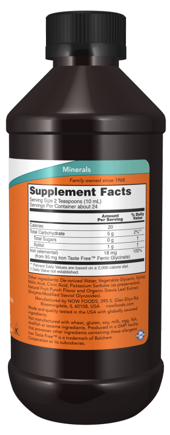 NU Foods - Jern Lichid - 237 ml - Billede 2