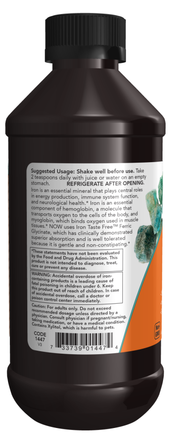 NU Foods - Jern Lichid - 237 ml - Billede 3