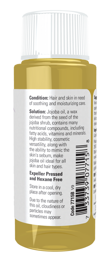 NOW Foods - Ulei de Jojoba 100% Pur - 30 ml - Billede 2