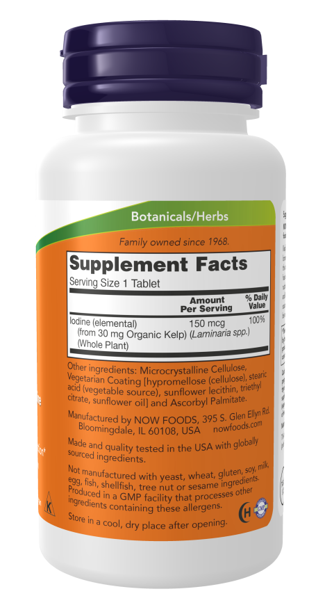 NOW Foods - Tang, 150mcg - 200 tablete - Billede 2