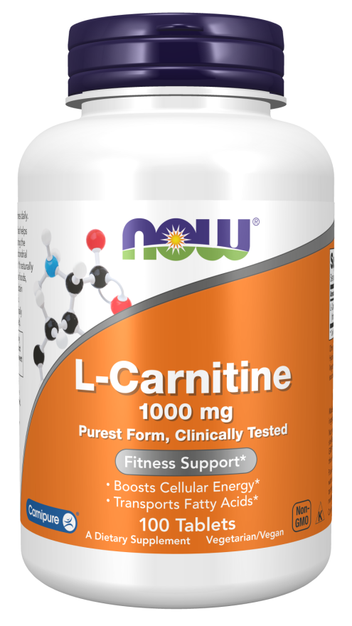 NOW Foods - L-Carnitină 1000 mg, 50 tablete - Billede 4