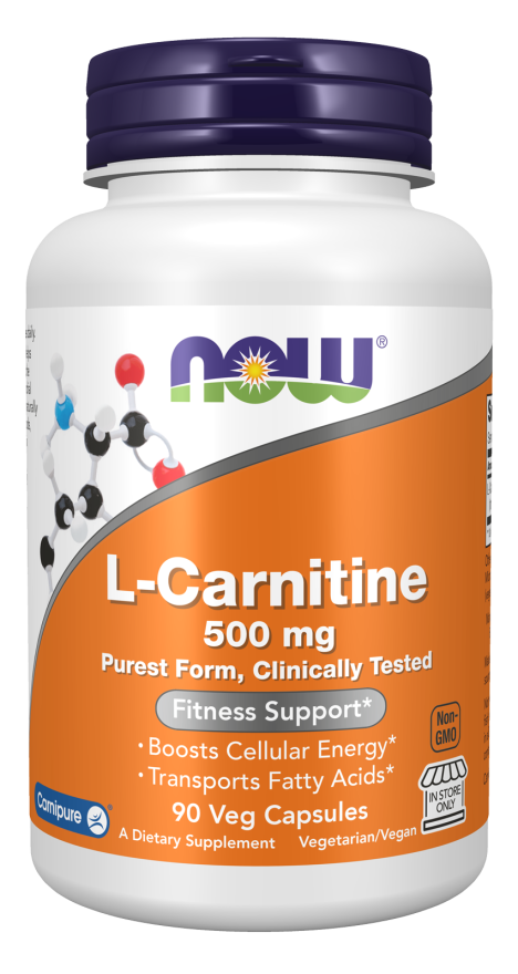 NOW Foods - L-Carnitină 500 mg, 60 capsule - Billede 4