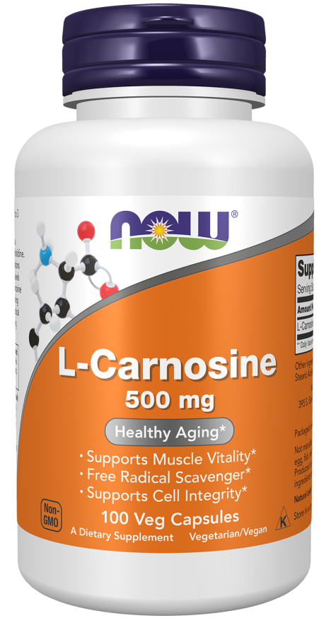 NOW Foods - L-Carnosină, 500 mg - 50 capsule - Billede 4