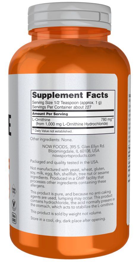 NOW Foods - L-Ornithine, Pudră - 227g - Billede 2