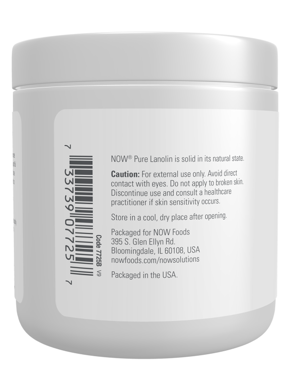 NOW Foods - Lanolină 100% Pură, 198g - Billede 3