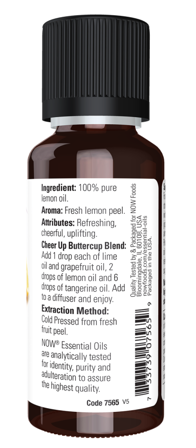 NOW Foods - Ulei esențial de lămâie, 30 ml - Billede 2