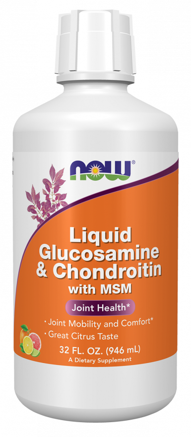 NOW Foods - Glucozamină și Condroitină cu MSM Lichid - 473 ml - Billede 3