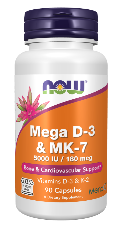 NOW Foods - Mega D-3 și MK-7, 60 capsule - Billede 4