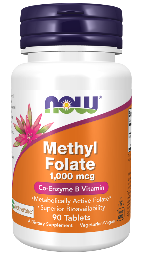 NOW Foods - Metil Folinat, 1000mcg - 90 tablete - Billede 4
