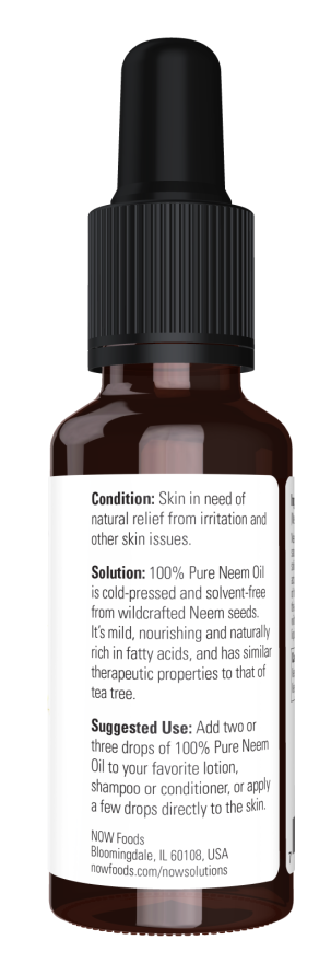 NOW Foods - Ulei de Neem 100% pur, 30 ml - Billede 2