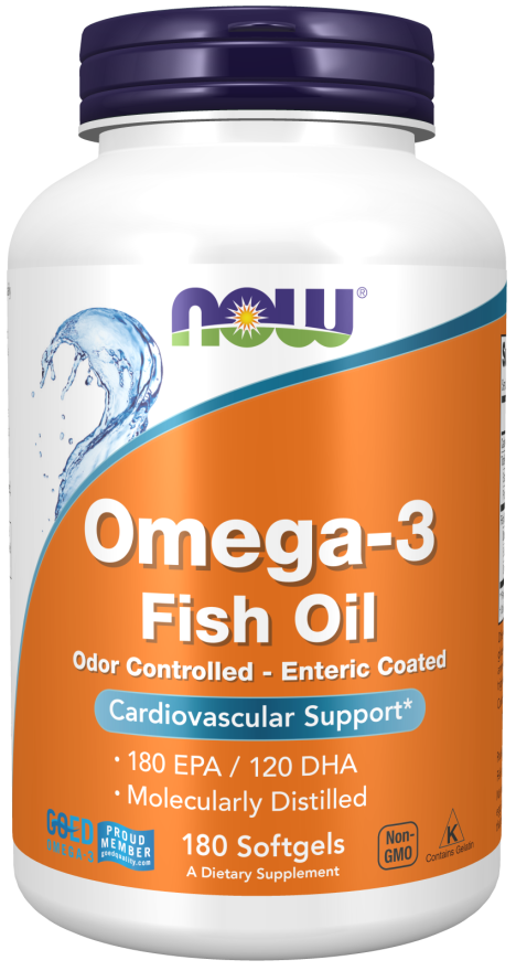 NOW Foods - Omega-3 cu Înveliș Enteric, 90 capsule moi - Billede 4
