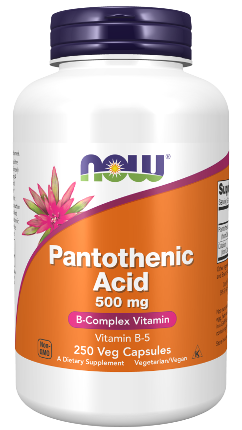 NOW Foods - Acid Pantotenic, 500 mg - 250 capsule - Billede 4