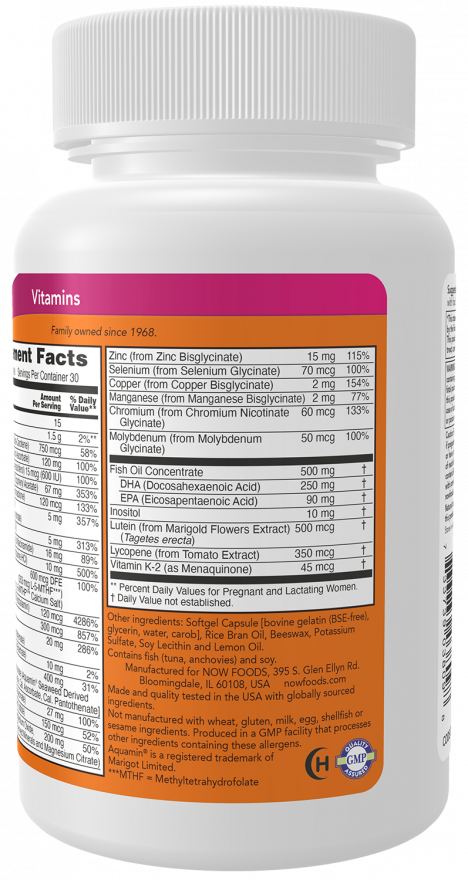 NOW Foods - Gelatină pentru graviditate + DHA - 90 capsule moi - imagine 3