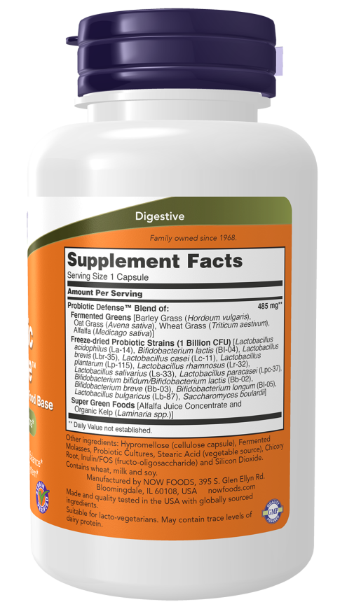 NOW Foods - Protecție probiotică + 90 capsule - imagine 2