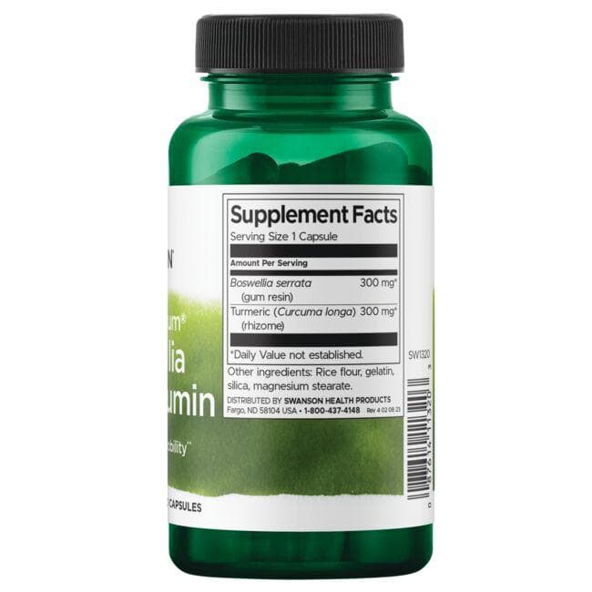 Swanson - Boswellia și Curcumină Spectru Complet 300 mg, 60 capsule - Billede 2