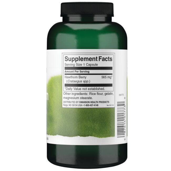 Swanson - Fructe de Păducel 565 mg, 250 capsule - imagine 3
