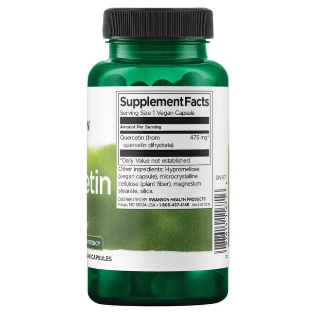 Swanson - Quercetină de Înaltă Potență 475 mg, 60 capsule - Billede 2