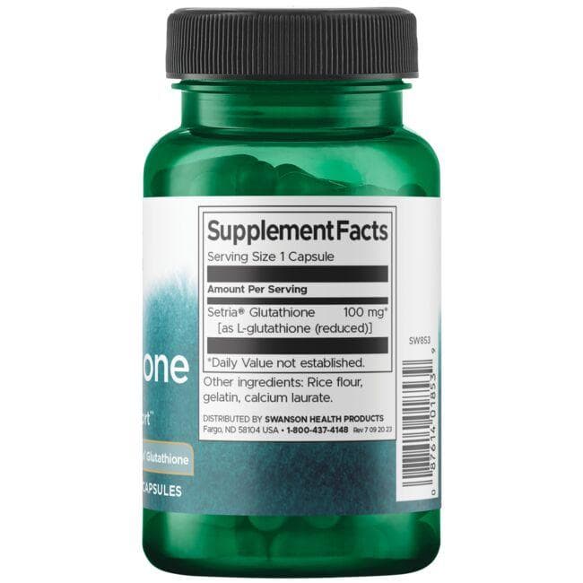 Swanson - L-Glutathione, 100 mg, 100 capsule - Billede 2