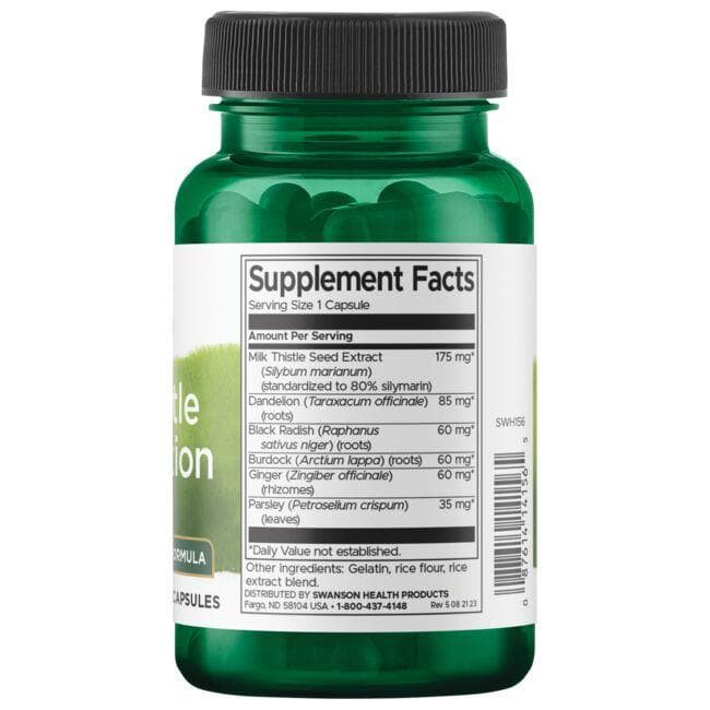 Swanson - Combinație de Păpădie 60 capsule - Billede 2