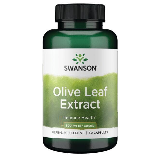 SWANSON Olive Leaf Extract 500mg 60 kaps
