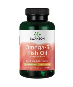SWANSON Omega-3 + Witamina D-3 60 sgels