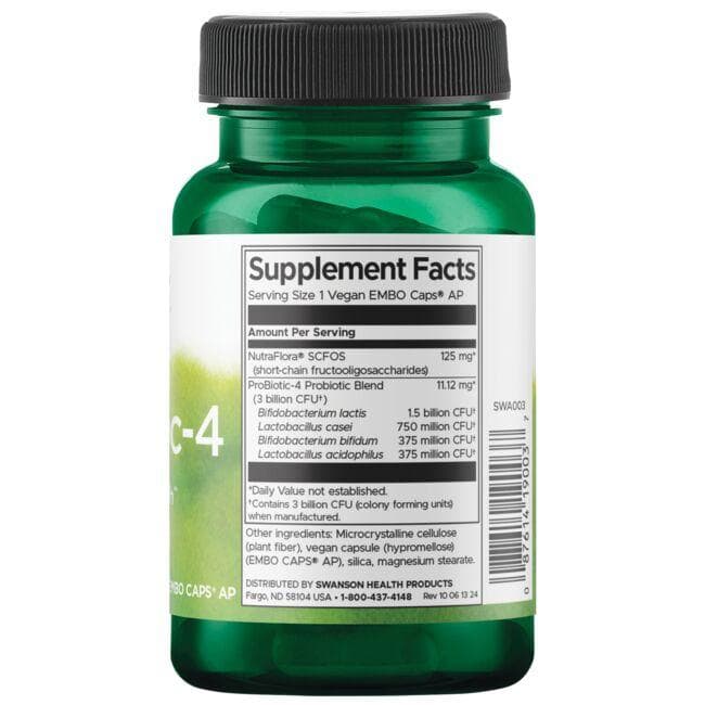 SWANSON - Probiotica-4, 60 capsule - imagine 2