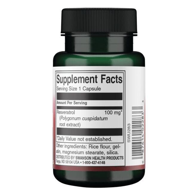 Swanson - Resveratrol 100 mg, 30 capsule - Billede 2