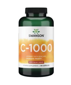 SWANSON Witamina C1000 + dzika ró¿a 90 kaps