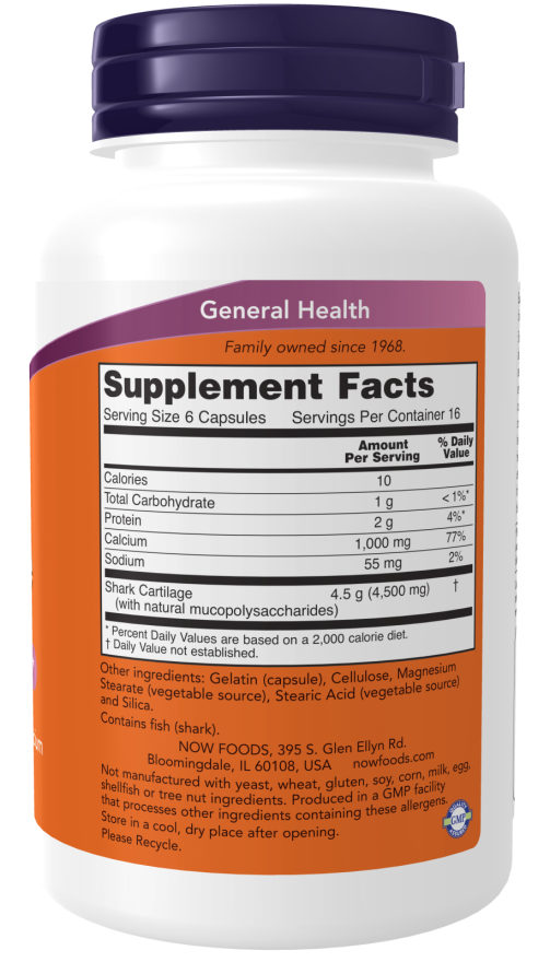 NOW Foods - Hialuron, 750mg - 300 capsule - Billede 2