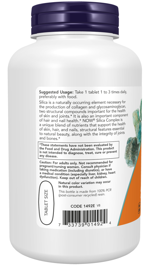 NOW Foods - Complex de Siliciu cu Extract de Coada Calului - 180 tablete - imagine 3