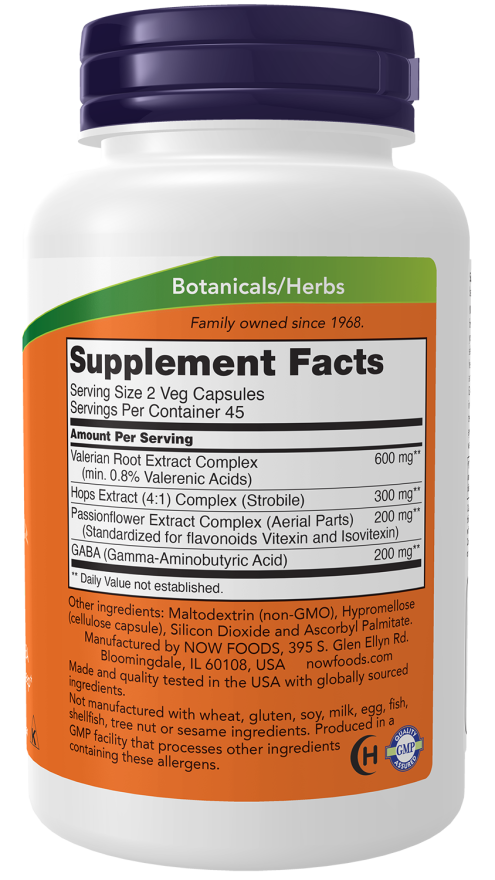 NOW Foods - Somn - 90 capsule - Billede 2