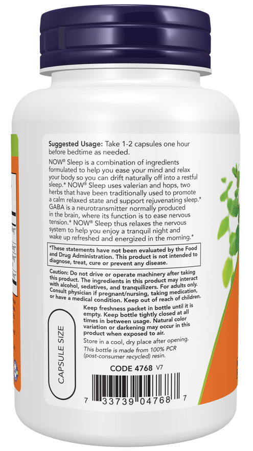 NOW Foods - Somn - 90 capsule - Billede 3