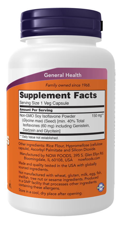 NOW Foods - Izoflavone de soia, 120 capsule - imagine 2