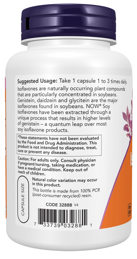 NOW Foods - Izoflavone de soia, 120 capsule - imagine 3
