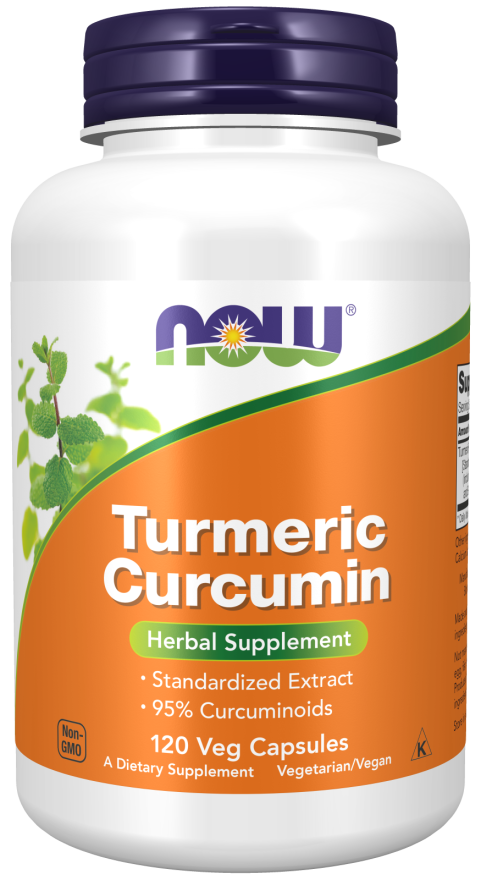 NOW Foods - Curcumin din Turmeric, 60 capsule - Billede 4
