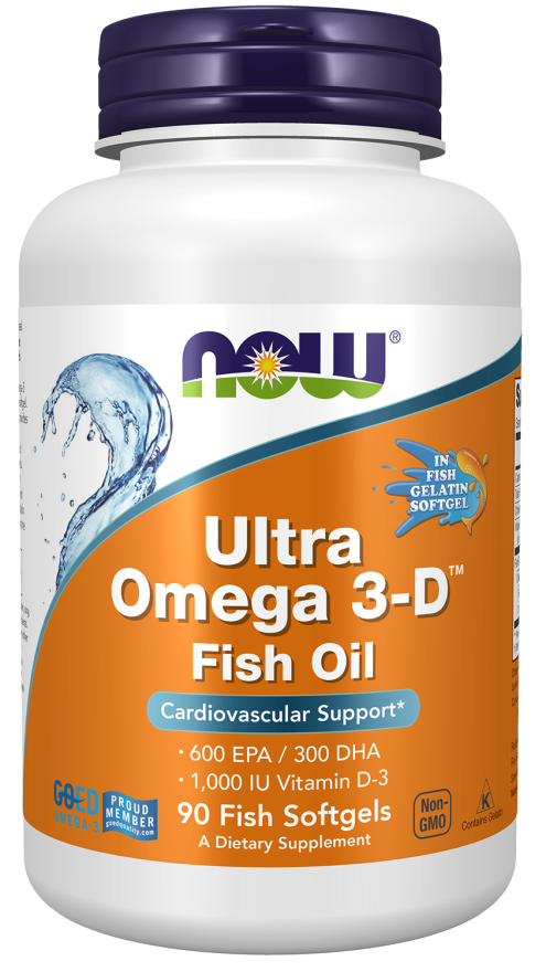 Ultra Omega 3-D™ Fish Oil (Fish Gelatin) Fish Softgels