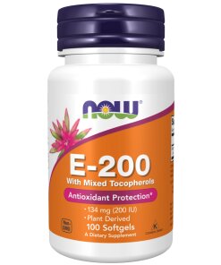 Vitamin E-200 With Mixed Tocopherols Softgels