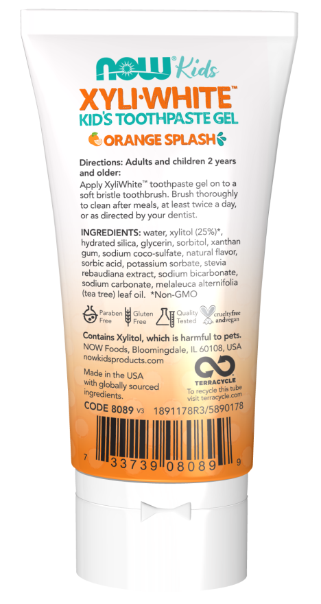 NOW Foods - XyliWhite Kids, Orange Splash - 85g - imagine 2