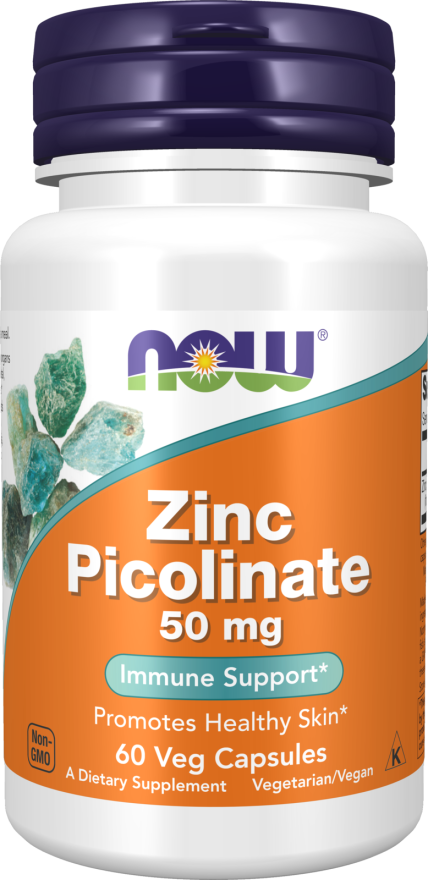 NOW Foods - Zinc Picolinat, 50 mg - 60 capsule