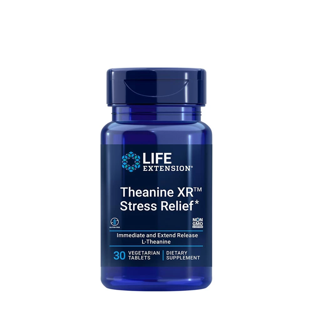 Life Extension - Theanine XR™ Stress Relief (30 Veg Tablets)
