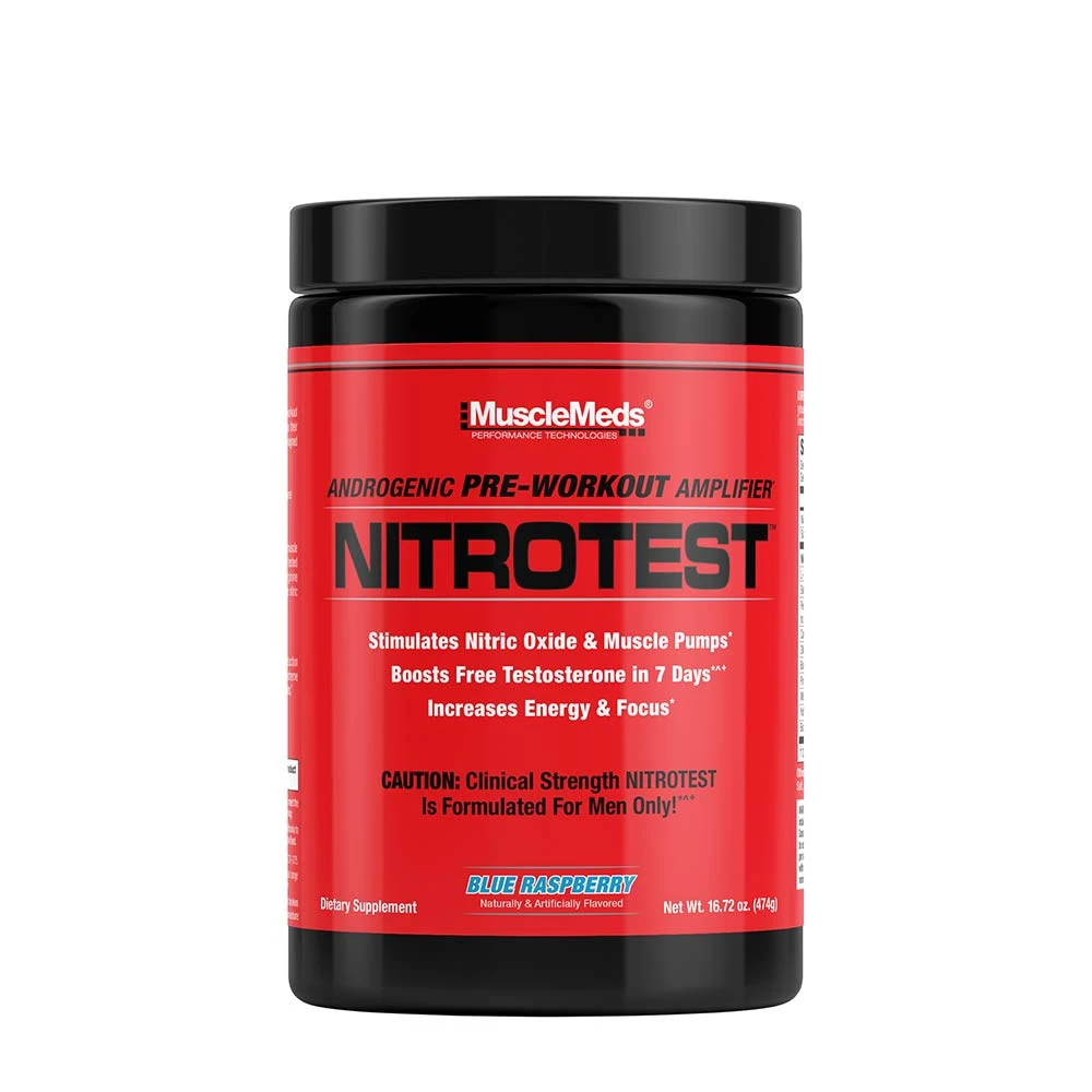 MuscleMeds - Nitrotest - 2 in 1 Pre-Workout + Test Booster (30 Servings